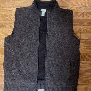 L.L Bean lambs wool vest